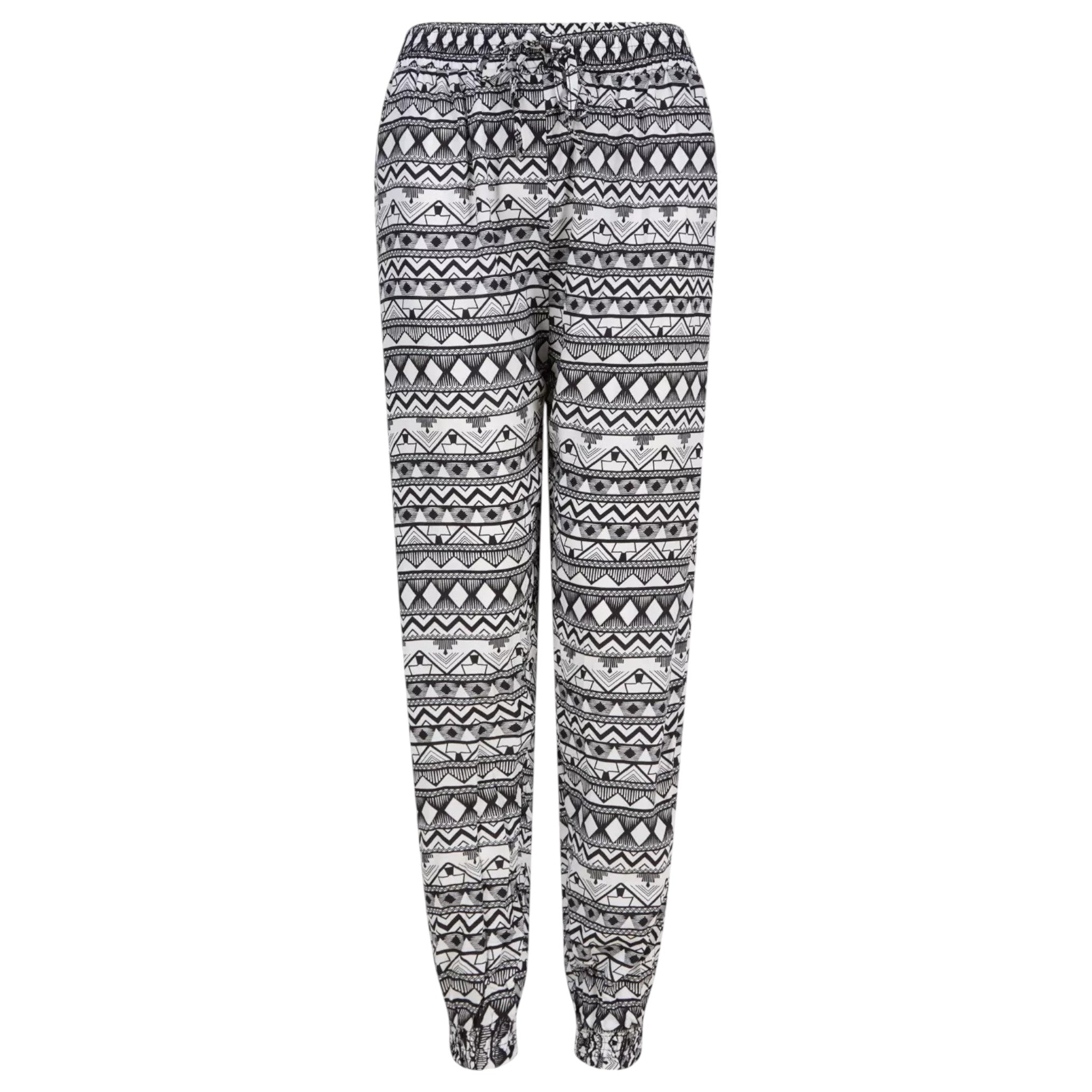 Ladies Aztec Printed Palazzo Trousers